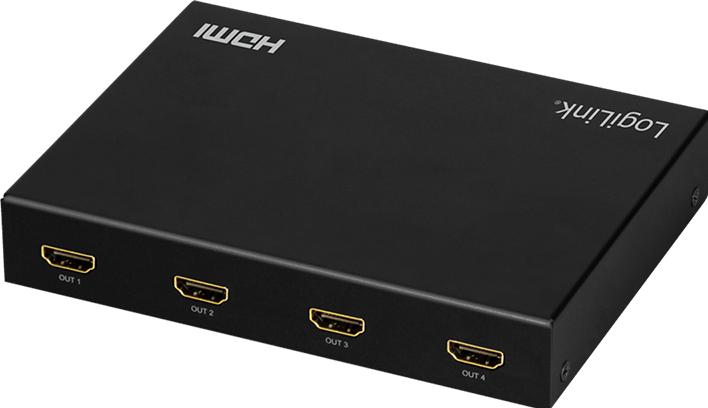 Actual product image LogiLink HDMI video wall processor, 2x2 port, 4K/60 Hz, HDR, RC