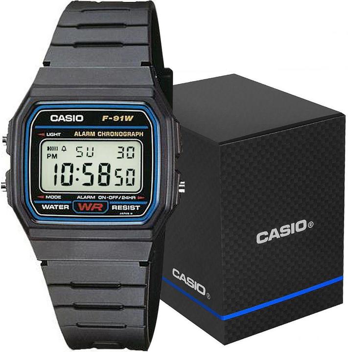 Actual product image Casio F-91W-1YEG (Digital watch, 33.20 mm)