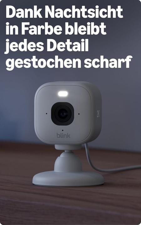 Immagine prodotto Blink Mini 2K (1280 x 720 pixel, 1920 x 1080 Pixels, 2560 x 1440 Pixels)
