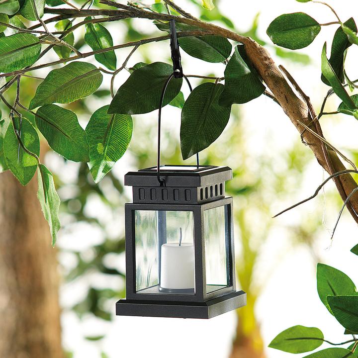 Image du produit Lunartec Lanterne solaire à LED au design asiatique (12,5 x 9 x 9 cm, 1 x)