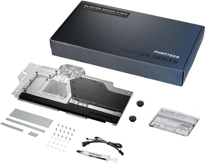 Actual product image Phanteks Glacier G6000 STRIX GPU Water Block, ASUS RX 6800/6900 Strix/TUF, D-RGB