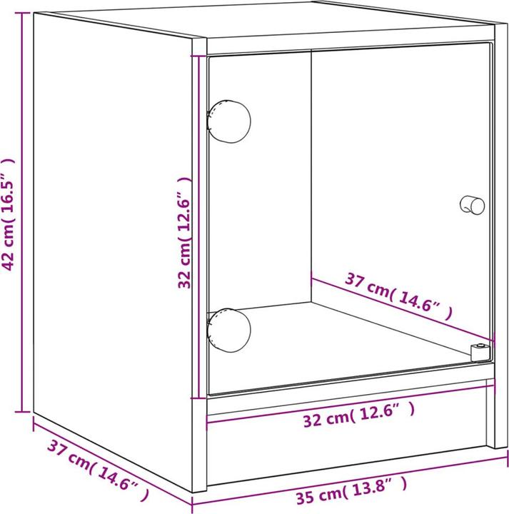 Immagine prodotto vidaXL Nachttisch (35 x 37 x 42 cm)