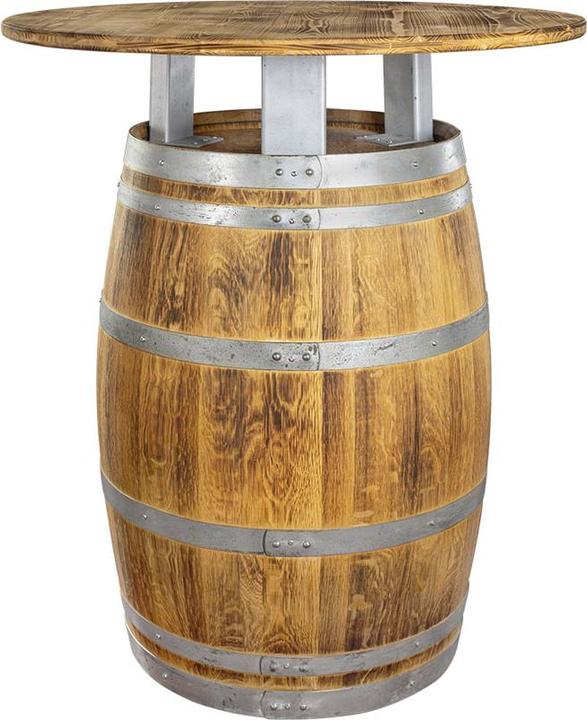 Contini Steh-Barfass «Mönch» aus Eiche, Tischplatte ø 100cm