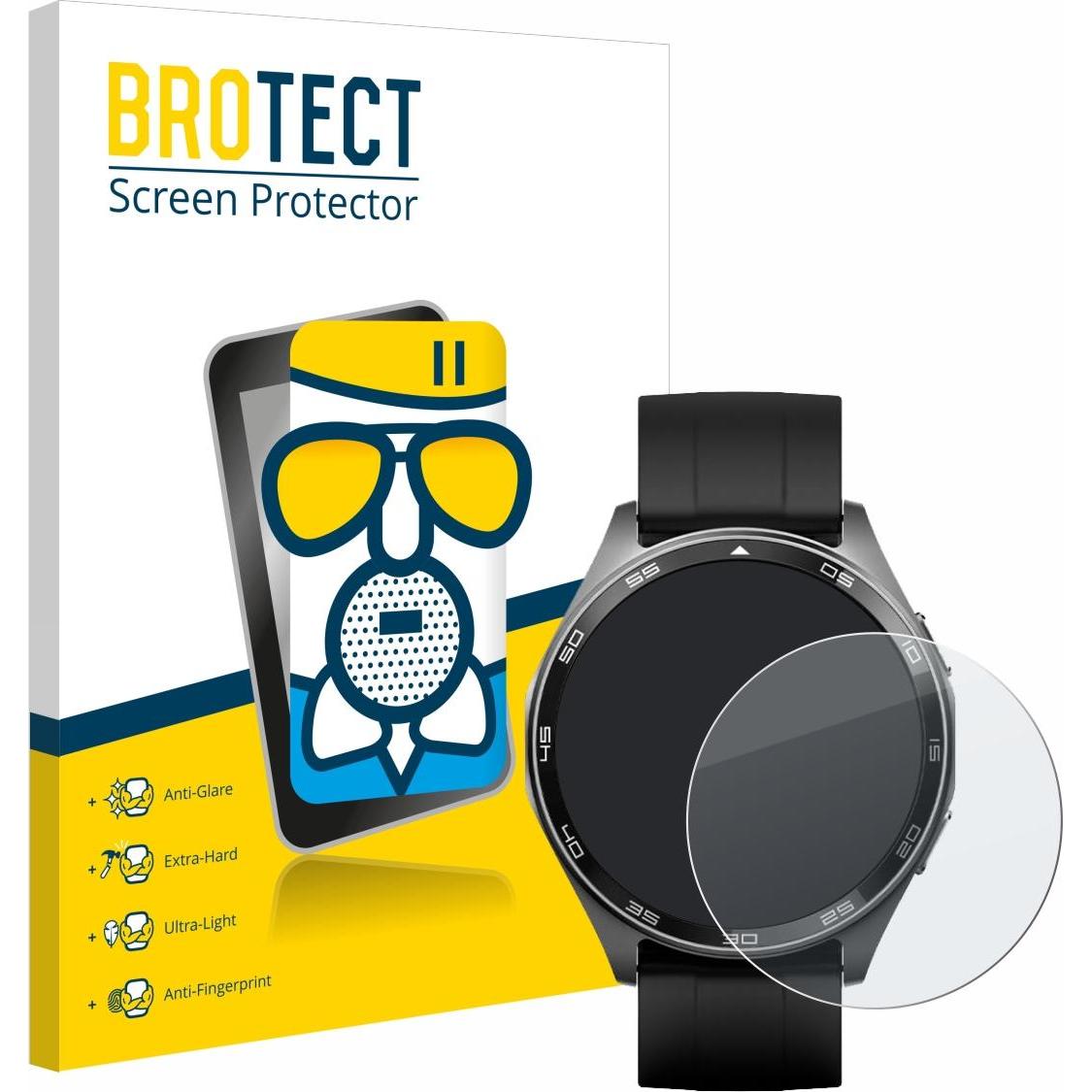 BROTECT Schutzglas Schutzfolie Displayschutz Display Schutz Glas Folie matt, Smartwatch Schutzfolie, Grau