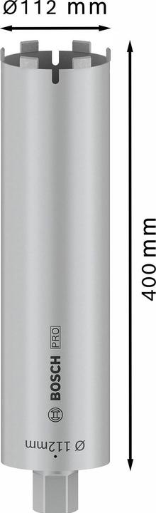 Image du produit Bosch Professional Zubehör PRO Core Cutter dry, 112 x 400 mm, 1 1/4 pouce UNC (112 mm)