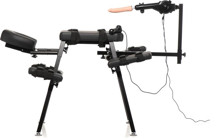 Actual product image Master Series XR Brands - Obedience Bench with Sex Machine - Black