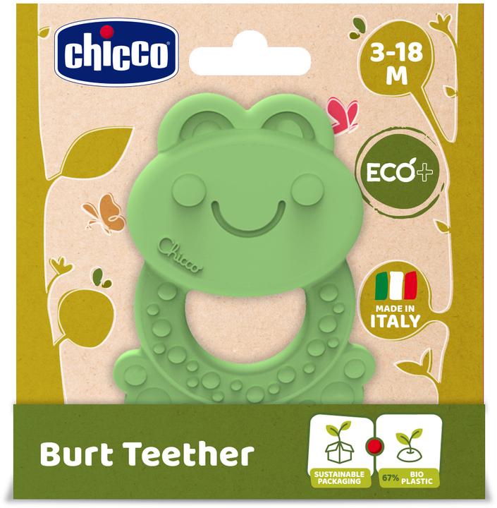 Actual product image Chicco Teething ring frog Burt Eco+ assorted