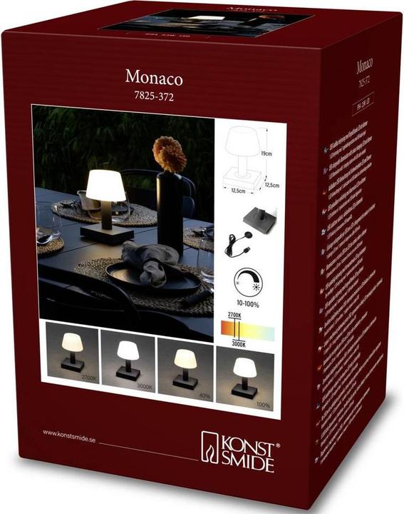 Actual product image Konstsmide Table lamp USB Monaco, 2700-3000 K, 2.5 W, anthracite (114 lm)