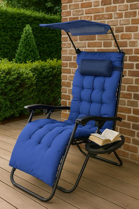 Produktbild VCM Liege Liegestuhl Gartenstuhl Maltosa (160 cm)