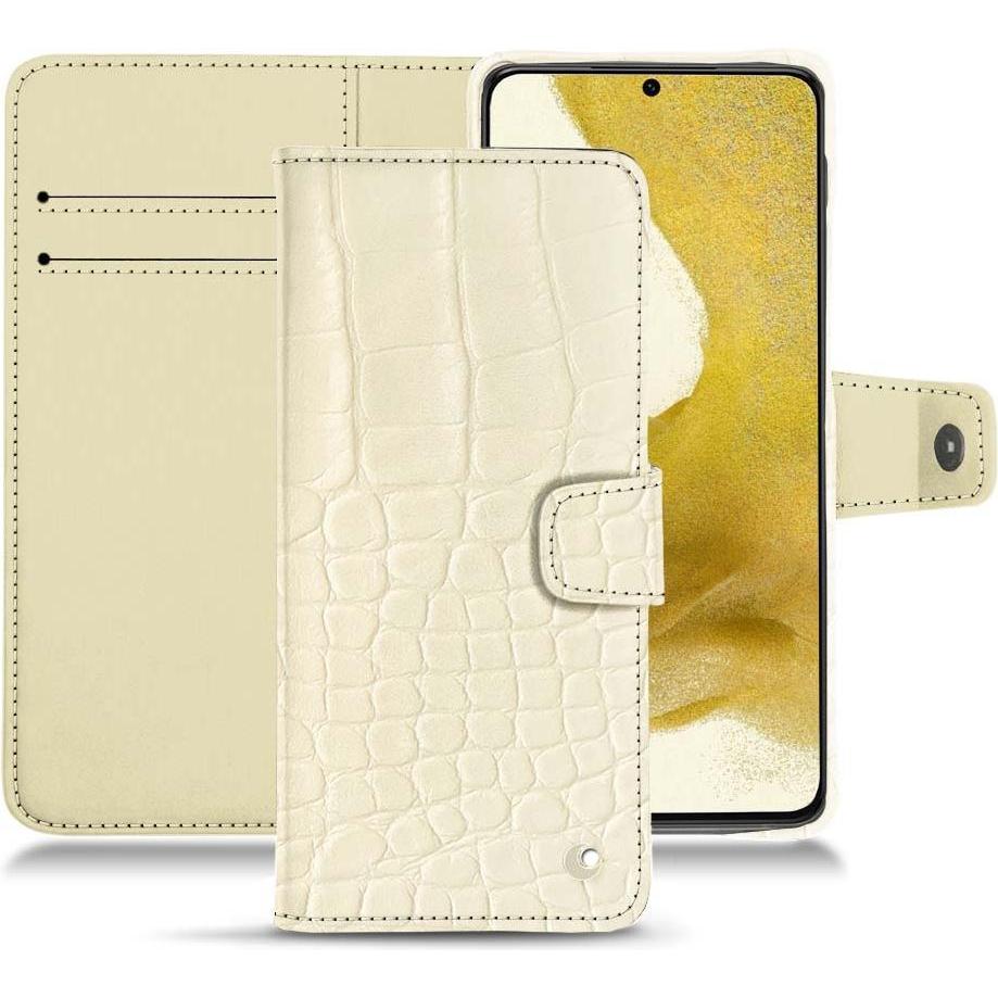 Thumbnail - Noreve Lederschutzhülle Wallet (Samsung Galaxy S22+), Smartphone Hülle, Weiss