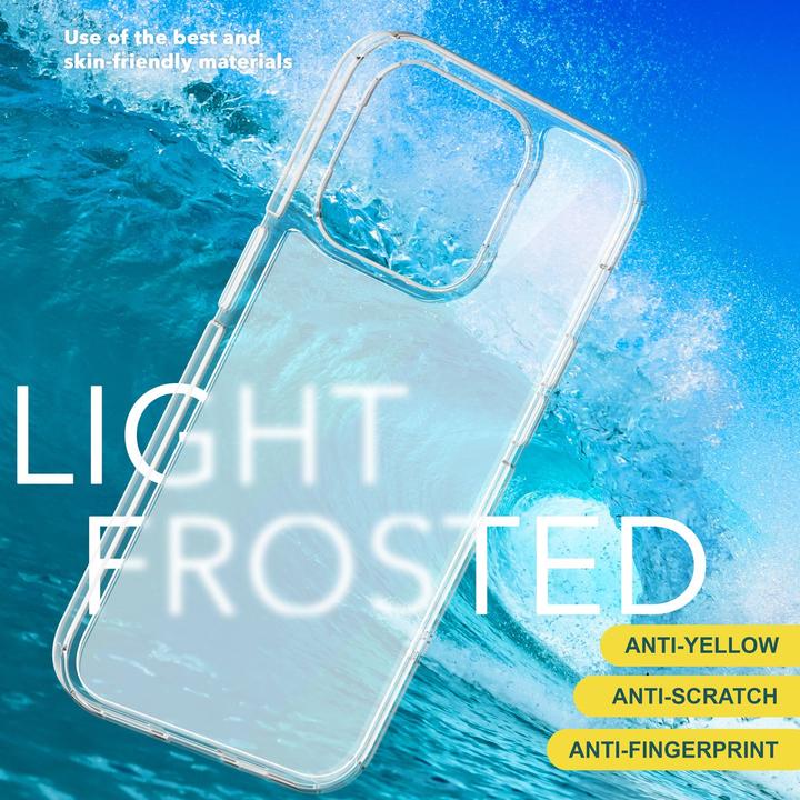 Actual product image Nalia Half Clear Frosted Cover (Apple iPhone 15 Pro)