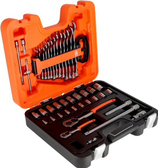Actual product image Bahco 1/4" and 1/2" socket spanner set, metric, hexagonal, including combination spanner set - 41-t
