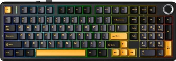 Aula Tastatur mit Gasket-Tastenanschlag F99 Pro Thunder Black StarVector RGB (US, Kabelgebunden, Kabellos)