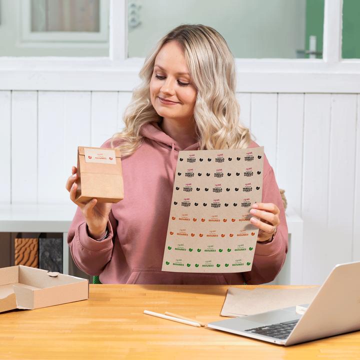 Actual product image HERMA Grass paper labels A4