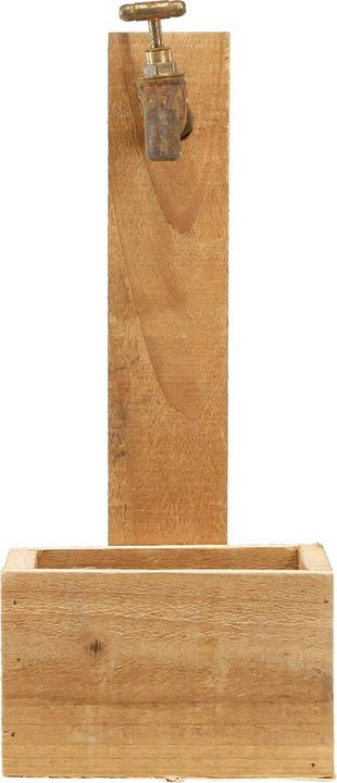 Produktbild Viana Rustikaler Pflanzkasten in Brunnen- und Trog-Optik mit Wasserhahn (13 cm, 1x)
