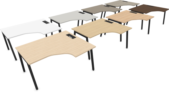 Produktbild Narbutas Nova A Eckschreibtisch Rechts (1400 x 1200 x 740 mm)
