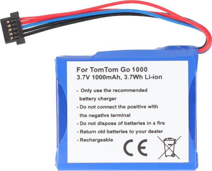 Actual product image TomTom Battery Go Live 1000, Go Live 1005 Battery AHL03711018, VF1C
