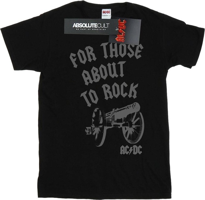 Actual product image AC/DC Mens For Those About To Rock Cannon T-Shirt (XL)