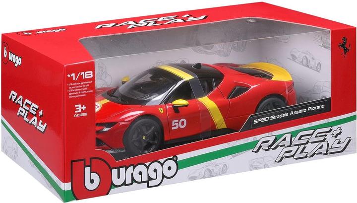 Actual product image Bburago Ferrari R&P SF90 Stradale Assetto Fiorano 1/18 rot