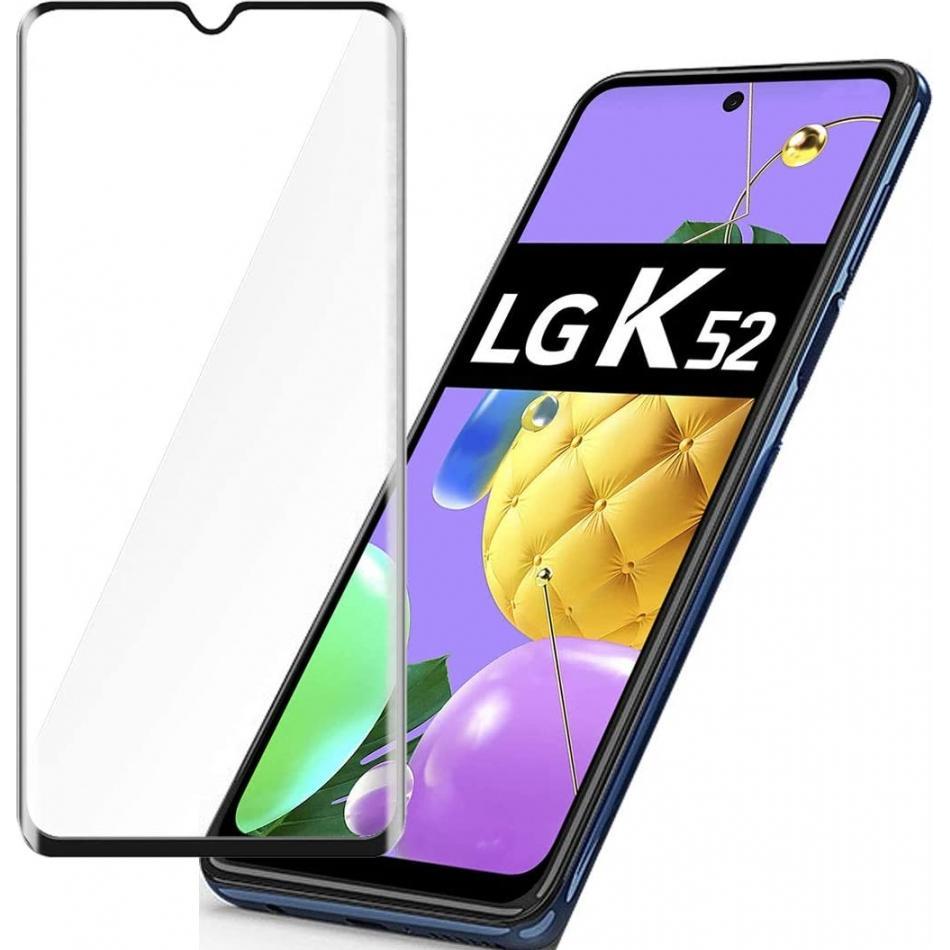 Thumbnail - Screenguard LG K52 Full Screen Panzerglas Schutzfolie 2.5D 9H (1 Stück, LG K52), Smartphone Schutzfolie, Schwarz