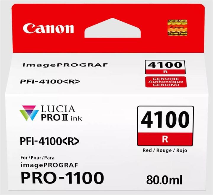 Energy Label Canon PFI-4100 R red (M)