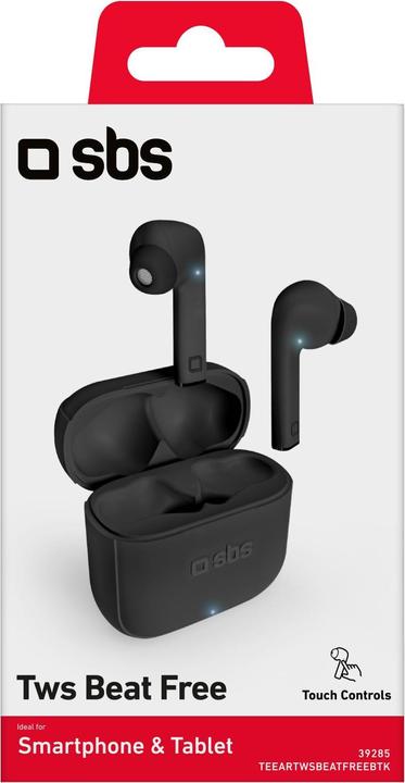 Actual product image SBS TWS Beat Free Headphones with 200mAh Charging Station black (3.50 h, Wireless)