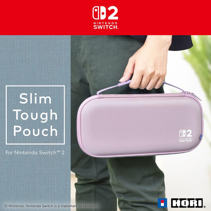 Image du produit HORI SWITCH 2/SWITCH Custodia Tough Pouch Slim Lavanda (Switch 2)