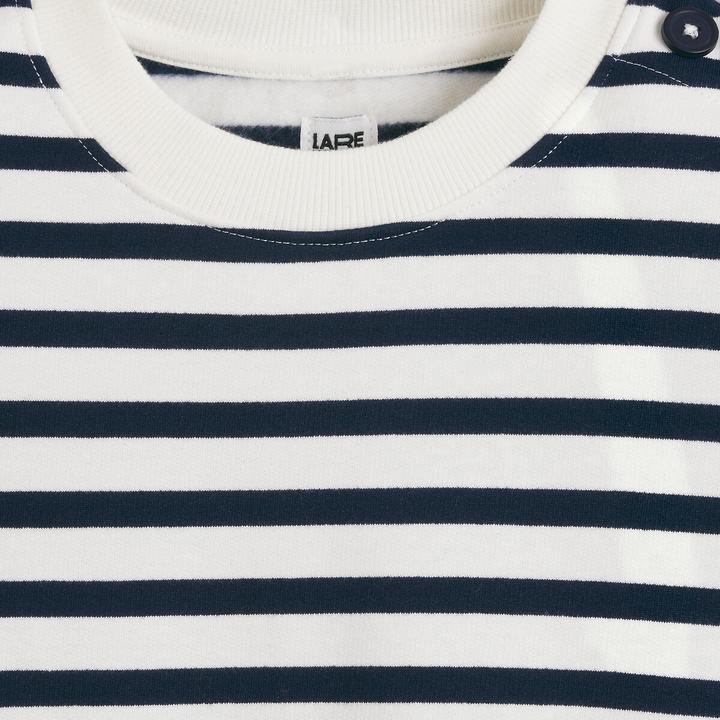 Actual product image La Redoute Collections Gestreiftes Sweatshirt mit rundem Ausschnitt (152)