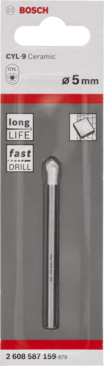 Produktbild Bosch Professional Zubehör Fliesenbohrer CYL-9 Ceramic, 5 x 70 mm (5 mm)