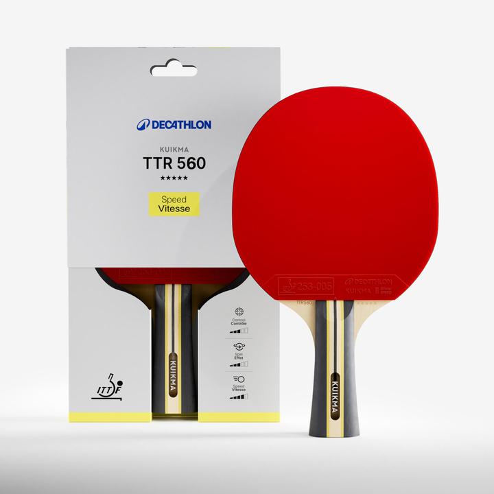 Image du produit Kuikma Raquette de tennis de table TTR 560 speed carbone 5* ITTF club