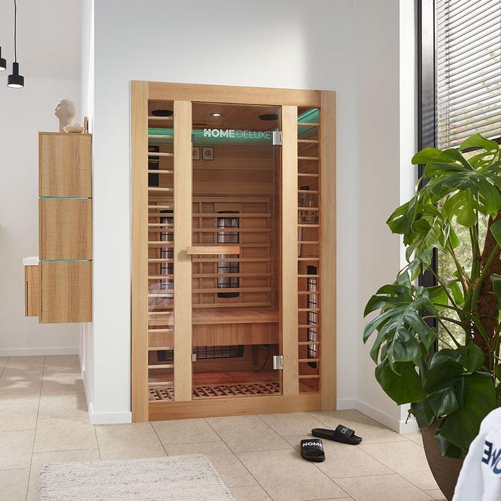 Immagine prodotto Home Deluxe Cabina a infrarossi IKENNA DELUXE PLUS M DUO a spettro completo e riscaldatore al magnesio -