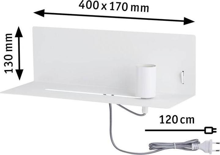 Produktbild Paulmann Wandleseleuchte Devara (E27)