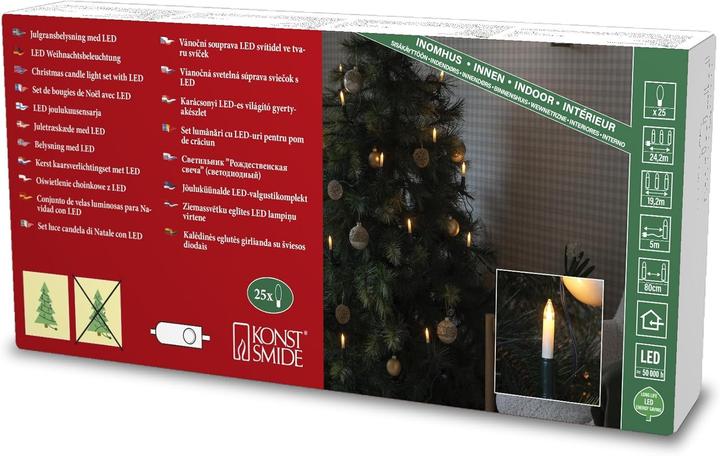 Produktbild Konstsmide 1109-020 LED Baumkette, Schaftkerzen (19.20 m)