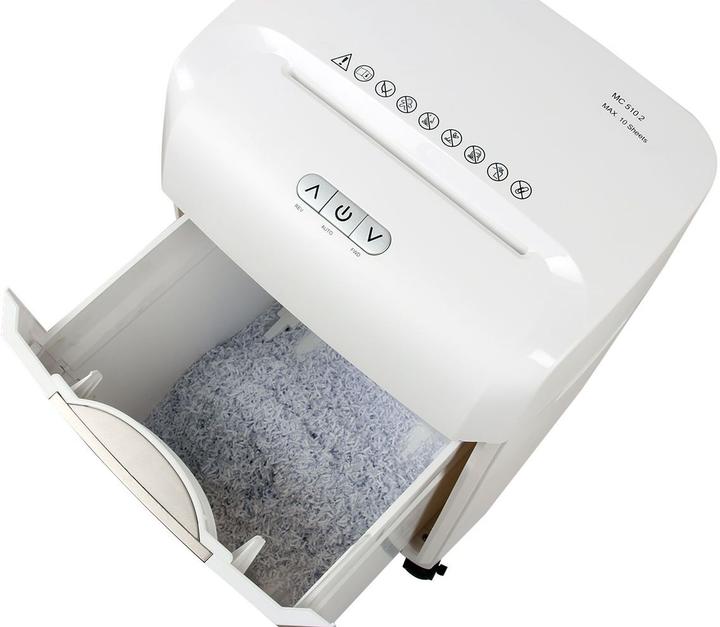 Image du produit Olympia Destructeur de documents MC 510.2 blanc (Coupe de particules)