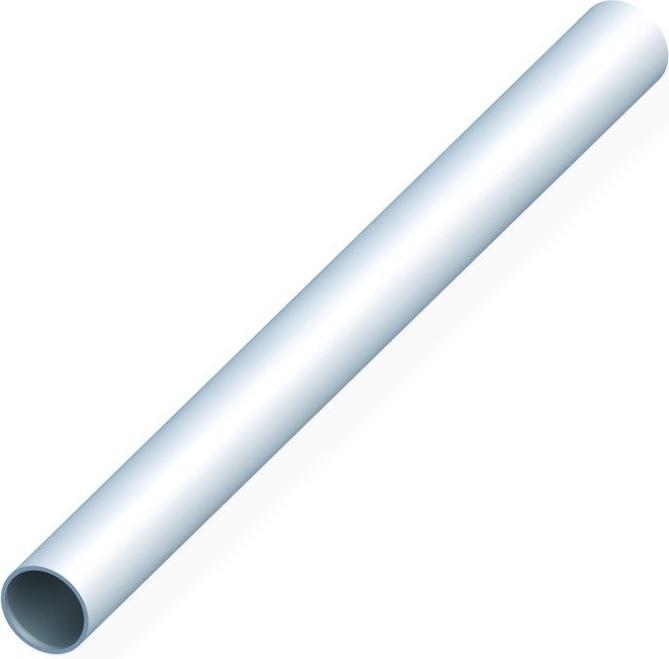 Abus Rundrohr,glatt, Ø25mm, L1000mm, S1,5mm, Aluminium silber eloxiert