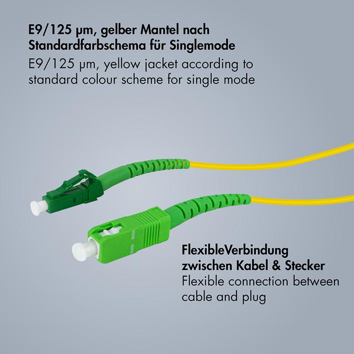 Produktbild LogiLink LWL Patchkabel, SC-Stecker (CAT6, 10 m)
