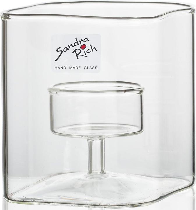 Sandra Rich SQUARE glass tea light holder (1x)