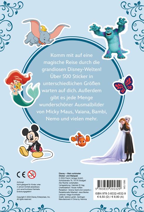 Produktbild Panini Disney: Mein schönster Sticker- und Malspass