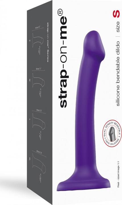 Actual product image Strap-on-me Semi-Realistic Dual Density Bendable Dildo Purple S