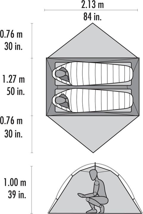 Immagine prodotto Msr Hubba Hubba NX (Tenda a cupola, 1.54 kg, 2 persone)