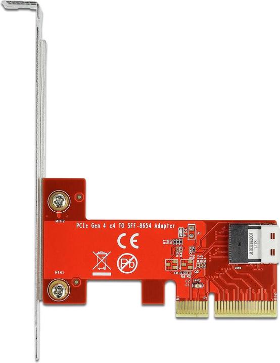 Actual product image Delock Host Bus Adapter PCI-Ex4v4 - 1x SFF-8654 4i NVMe