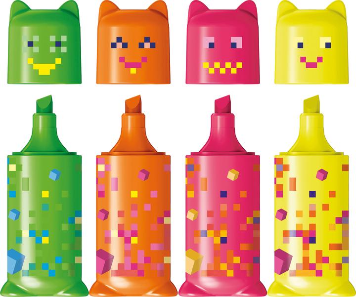 Actual product image Maped PIXEL PARTY mini highlighter, assorted colours, 4 pcs. (4x)