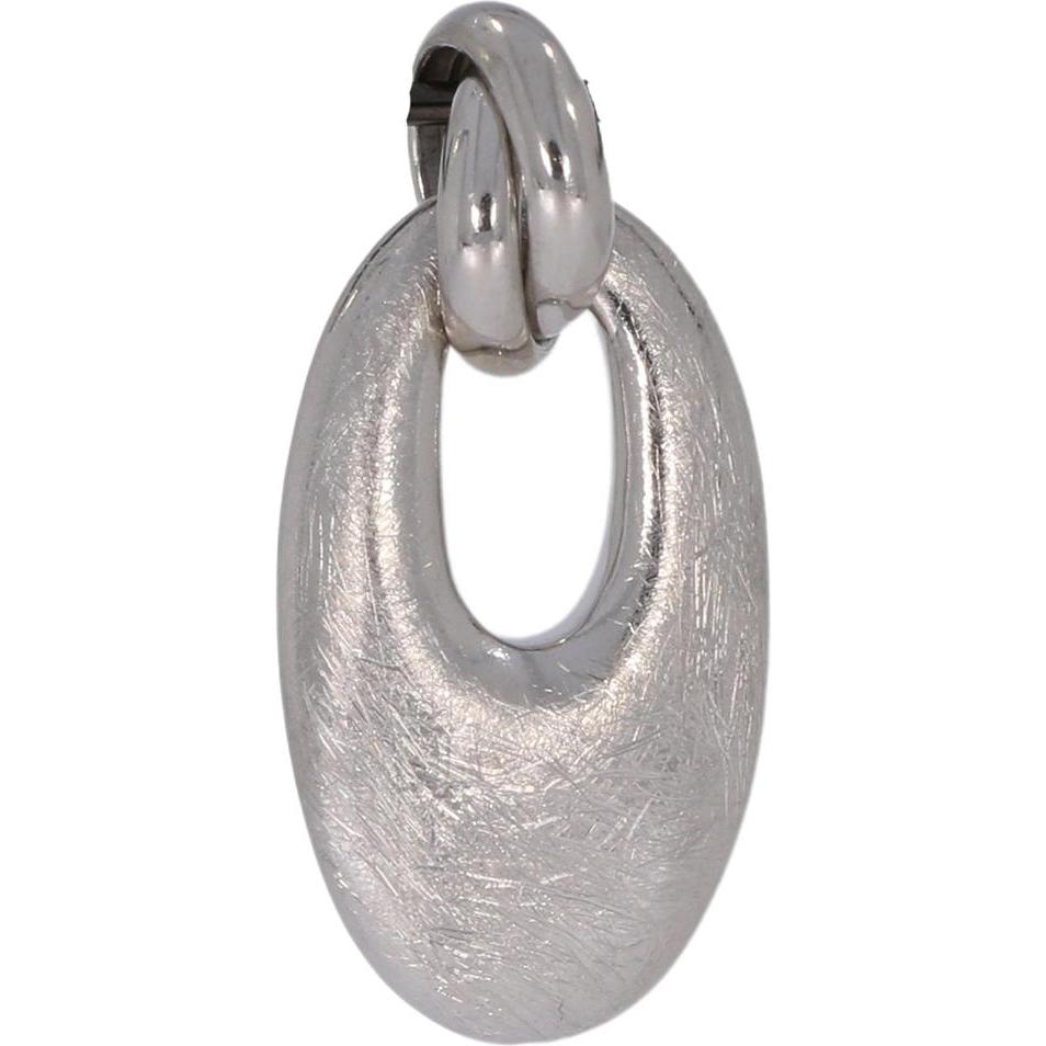 Xen, Ring, Anhänger oval eismattiert 925 Sterling Silber, (One Size, 925 Silber)