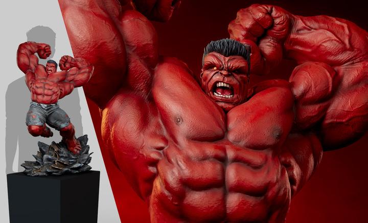 Image du produit Sideshow Marvel statuette Premium Format Red Hulk : Thunderbolt Ross 74 cm