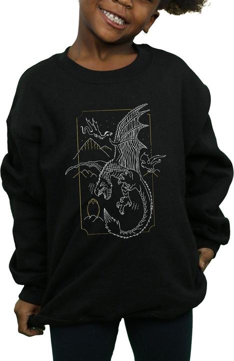Produktbild Dragon Line Art Sweatshirt Mädchen (152, 158)