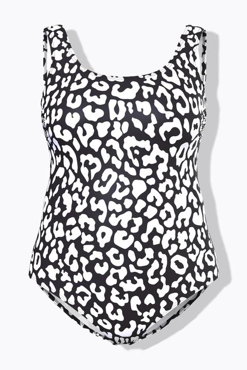 Actual product image Ulla Popken Leopard Print Swimsuit (62)