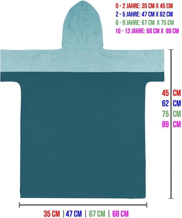 Actual product image Normani Children's Bathing Poncho Puwai