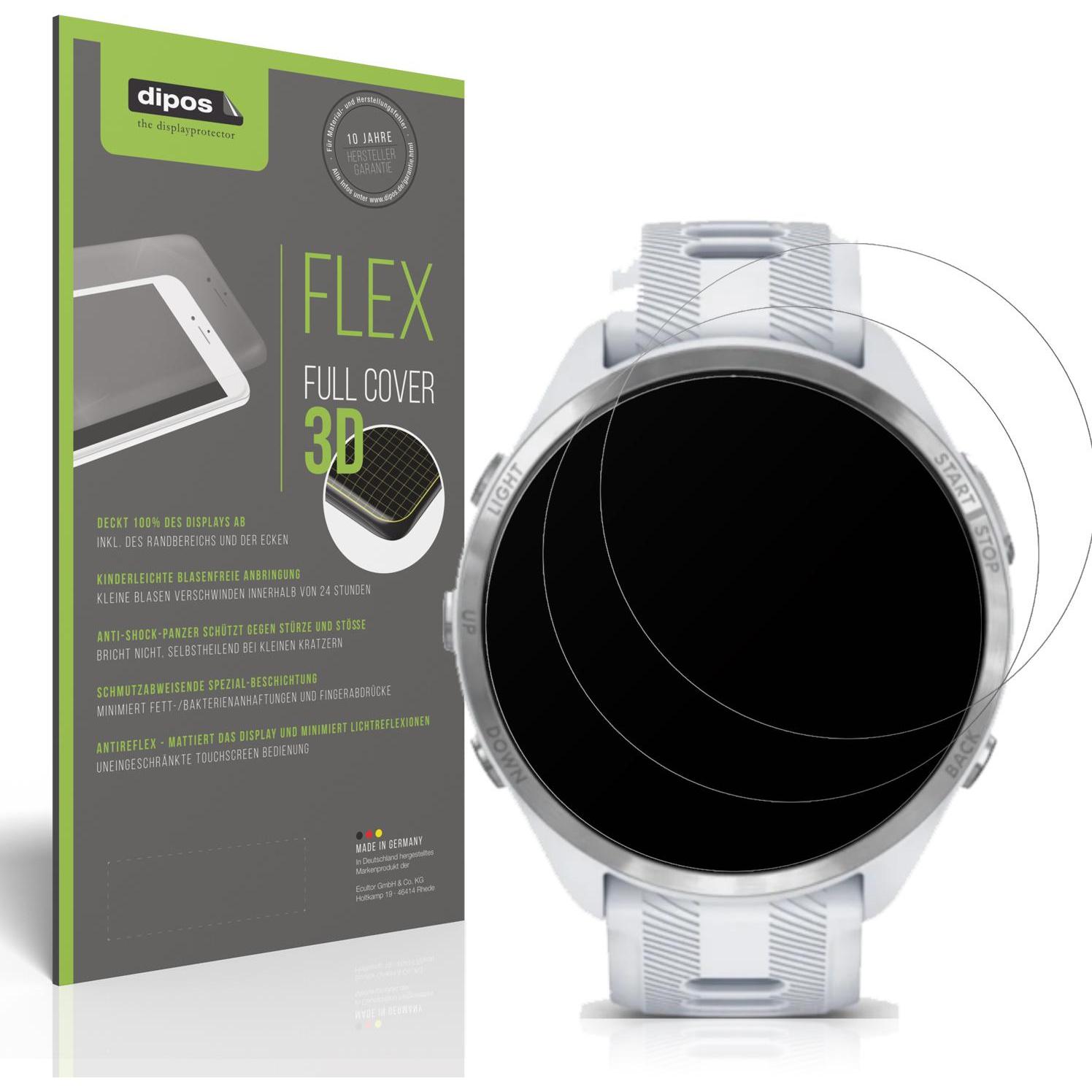 Dipos Full Cover Schutzfolie Matt, Smartwatch Schutzfolie, Transparent