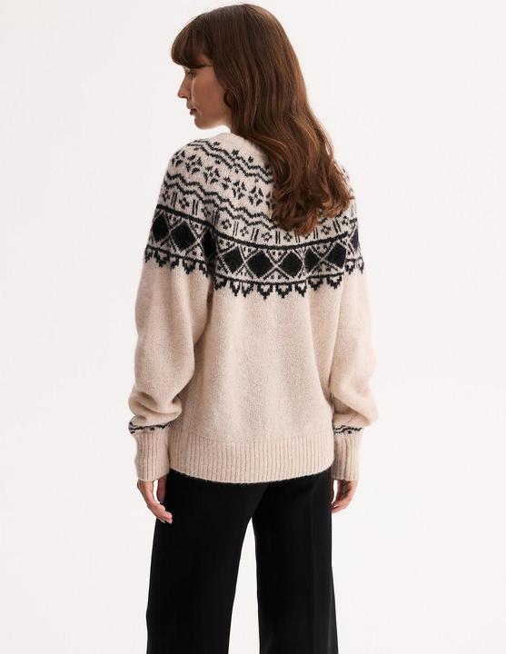 Produktbild Anne Weyburn Pullover aus grobem Jacquard-Strick (L)