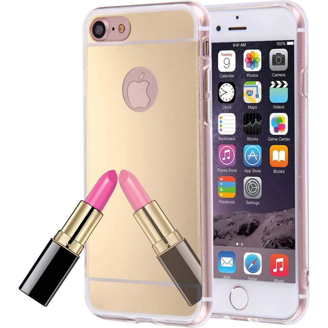 König Design Apple iPhone SE 2020 Handy Hülle Spiegel Mirror Case Schutzcover Bumper Gold (Apple iPhone SE (2nd Gen)), S...
